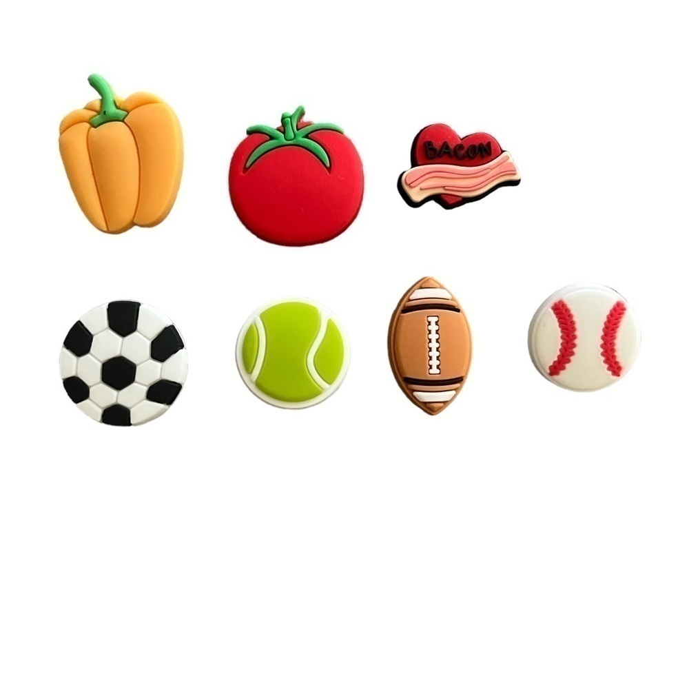 Jibbitz - knockoffs (set of 8) Food / Sports (Boys / Girls)